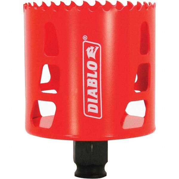 Freud - 2-11/16" Diam, 2-3/8" Cutting Depth, Hole Saw - Bi-Metal Saw, Toothed Edge - Strong Tooling