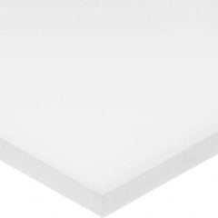 USA Sealing - 4' x 2" x 3/8" White Polyethylene (UHMW) Rectangular Bar - Strong Tooling