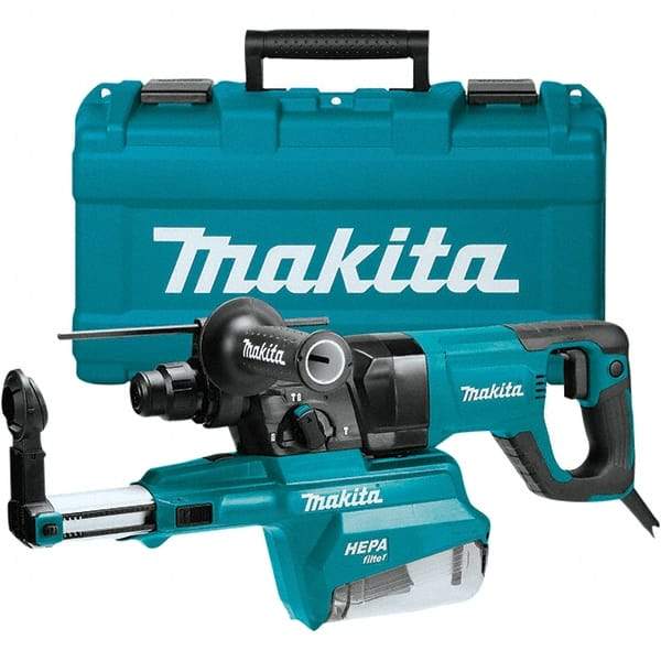 Makita - 120 Volt 1" SDS Plus Chuck Electric Rotary Hammer - 0 to 4,500 BPM, 0 to 1,100 RPM, Reversible - Strong Tooling