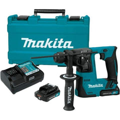 Makita - 12 Volt 9/16" Keyless Chuck Cordless Hammer Drill - 0 to 4,900 BPM, 0 to 850 RPM, Reversible - Strong Tooling