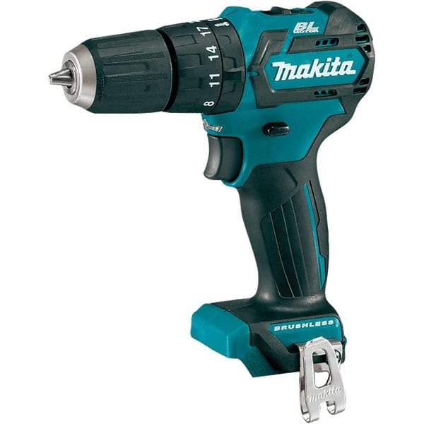 Makita - 12 Volt 3/8" Keyless Chuck Cordless Hammer Drill - 0 to 22,500 BPM, 0 to 1,500 RPM, Reversible - Strong Tooling