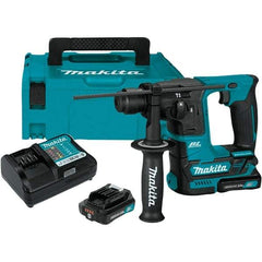 Makita - 12 Volt 5/8" Keyless Chuck Cordless Rotary Hammer - 0 to 4,800 BPM, 0 to 680 RPM, Reversible - Strong Tooling