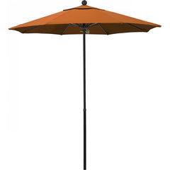 California Umbrella - Patio Umbrellas; Umbrella Diameter (Inch): 90 ; Height (Feet): 7.750 ; Fabric Color: Pacifica Tuscan ; Base Included: No ; Frame Material: Fiberglass-reinforced Nylon ; Frame Color: Black - Exact Industrial Supply