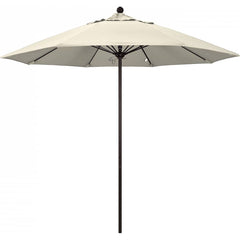 California Umbrella - Patio Umbrellas; Umbrella Diameter (Inch): 108 ; Height (Feet): 8.583 ; Fabric Color: Antique Beige ; Base Included: No ; Frame Material: Aluminum ; Frame Color: Bronze - Exact Industrial Supply