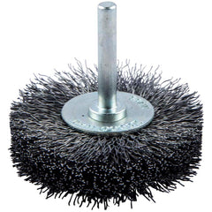 Norton - 2-1/2" OD, Crimped Carbon Wheel Brush - Strong Tooling