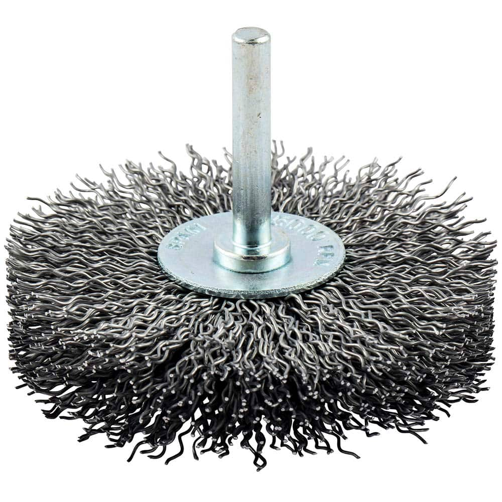 Norton - 3" OD, Crimped Carbon Wheel Brush - Strong Tooling