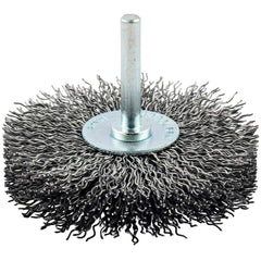 Norton - 3" OD, Crimped Carbon Wheel Brush - Strong Tooling