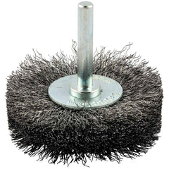 Norton - 2-1/2" OD, Crimped Carbon Wheel Brush - Strong Tooling