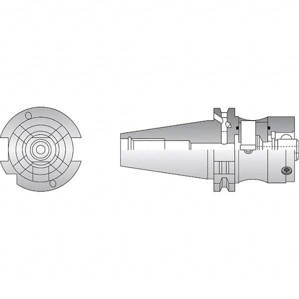 Allied Machine and Engineering - 80mm Diam Radial Clamp CAT50 Shank Modular Reamer Body - Strong Tooling