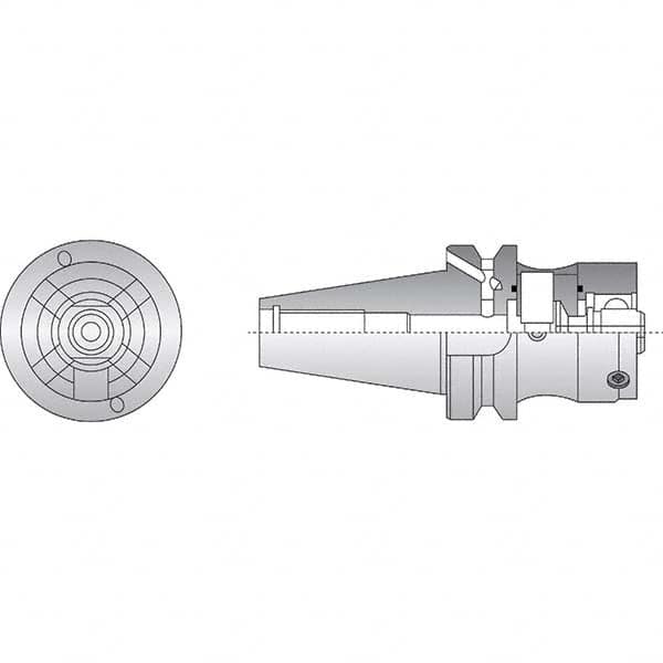 Allied Machine and Engineering - 50mm Diam Radial Clamp BT50 Shank Modular Reamer Body - Strong Tooling