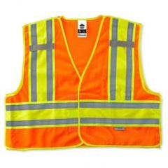 8245PSV L/XL ORG PUBLIC SAFETY VEST - Strong Tooling