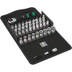 Wera - 42 Piece 1/4" Drive Ratchet Socket Set - Comes in Molded Pouch - Strong Tooling