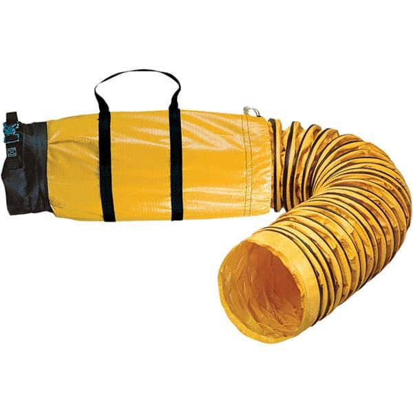 Ventilation Ducting, Vents & Fittings; Type: Duct Storage Bag w/Ducting; Product Type: Duct Storage Bag w/Ducting; Hose Duct; Duct Type: Hose; Connector Type: Pull Strap; Material: Polyester; Vinyl; For Use With: 12″ Blower; Length (Feet): 15.00; 15.0 ft;