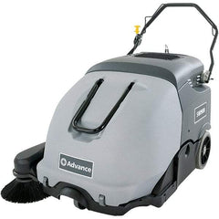 Advance - 41" Cleaning Width, Battery Powered Walk Behind & Sweeper - 0.9 hp, 420 RPM, Series SW900 - Strong Tooling