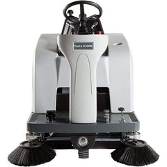 Advance - 46" Cleaning Width, Battery Powered Walk Behind & Sweeper - 0.8 hp, 420 RPM, Series Terra 4300B - Strong Tooling