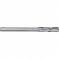 Magafor - 11.4mm Solid Carbide Chucking Reamer - Spiral Flute, 10mm Straight Shank, 28mm Flute Length, 80mm OAL - Strong Tooling