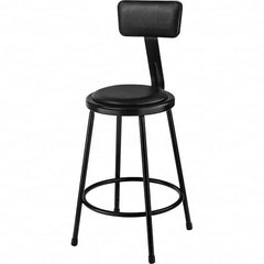 NPS - Stationary Stools Type: Fixed Height Stool w/Adjustable Height Back Base Type: Steel - Strong Tooling