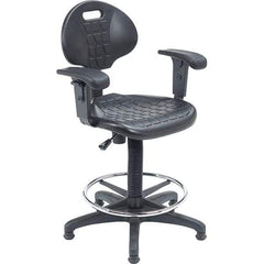 NPS - Swivel & Adjustable Stools Type: Adjustable Height Swivel Stool Base Type: Steel - Strong Tooling