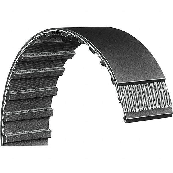 Bando - Section H, 2" Wide, 63" Outside Length, Timing Belt - Neoprene Rubber, Black, Series H, No. 630H200 - Strong Tooling