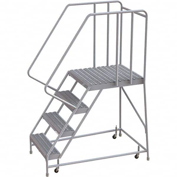 TRI-ARC - Rolling & Wall Mounted Ladders & Platforms Type: Rolling Warehouse Ladder Style: Rolling Safety Ladder - Strong Tooling