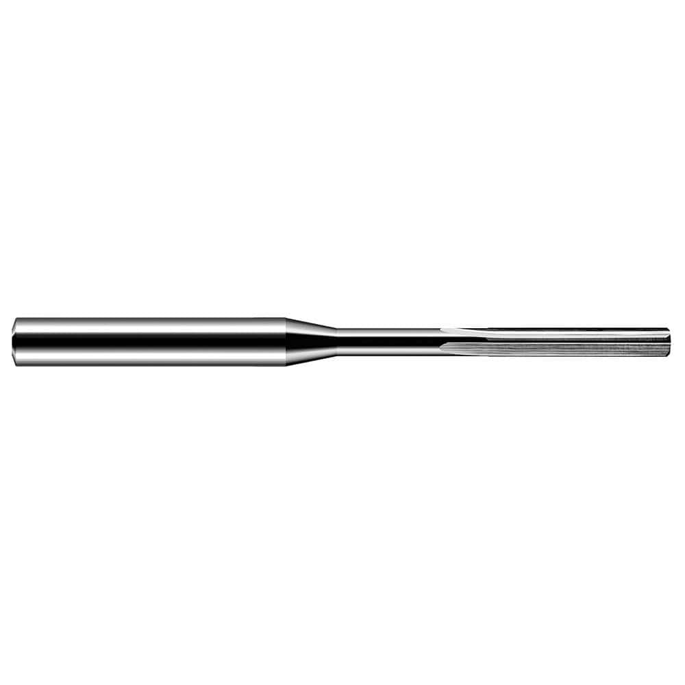 Chucking Reamer: 0.2362″ Dia, 4″ OAL, 1-1/8″ Flute Length, Straight Shank, Solid Carbide 6 Flute