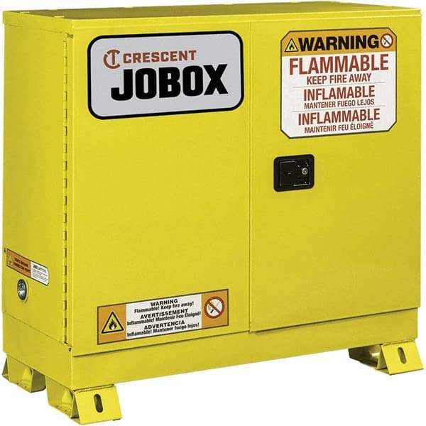 Jobox - Safety Cabinets   Hazardous Chemical Type: Flammable and Combustible Liquids    Color: Yellow - Strong Tooling