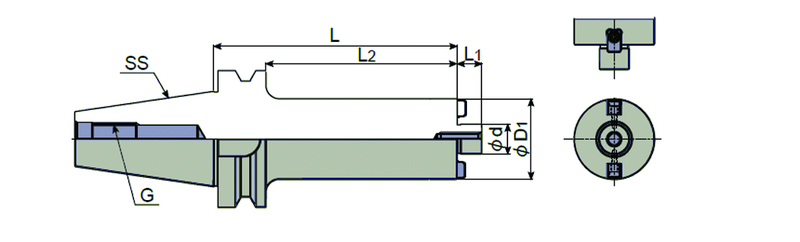 BT50-FMA31.75-215-76 SHELL MILL - Strong Tooling