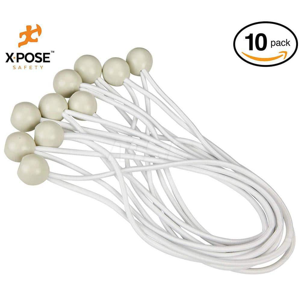 9' Bungee Cord with Ball End White