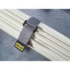 Cable Tie: 1.5″ Long, Black, Nylon, Reusable