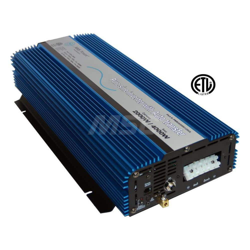 Power Inverters; Input Voltage: 120.00; Output Voltage: 120; Continuous Output Power: 2000; Peak Output Power: 4000; Maximum Input Current Rating: 16; Output Amperage: 16.67; Mounting Type: Surface Mount; Input Voltage: 120.00; Output Voltage: 120; Mount