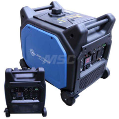 Portable Power Generators; Fuel Type: Gasoline; Starting Method: CDI; Wattage (kW): 6.5; Run Time Full Load (Hours): 5; Horsepower (HP): 25.93; Receptacle Type: (1) 120/240V L14-30R Twist Lock; NEMA 14-30R; (2) 120V-20A GFCI Duplex Outlets; (1) 12V DC Acc