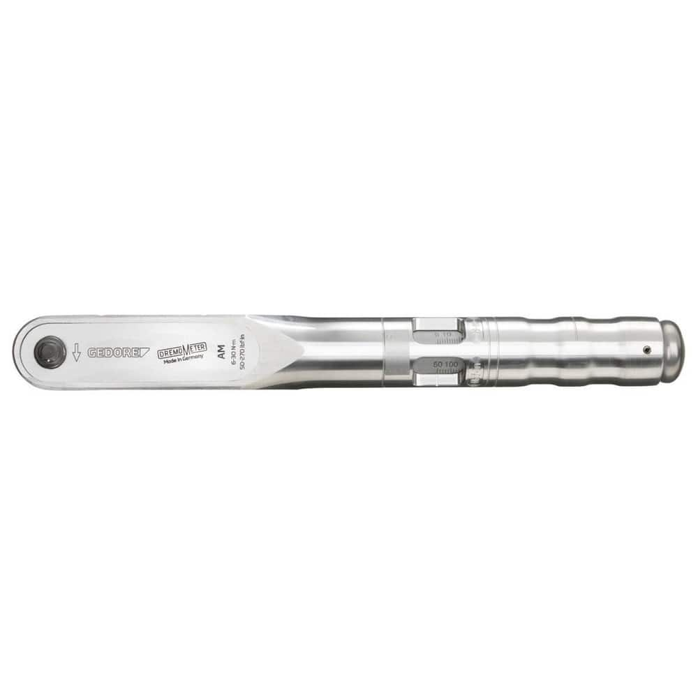 Adjustable Torque Wrench: 0.25″ Square Drive, Newton Meter 6 to 30 Nm