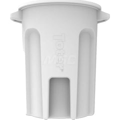 Trash Cans & Recycling Containers; Product Type: Trash Can; Container Capacity: 32 gal; Container Shape: Round; Lid Type: No Lid; Container Material: Plastic; Color: White; Features: Integrated Handles Aids In Lifting Of Can & Improves Dumping Efficiency;