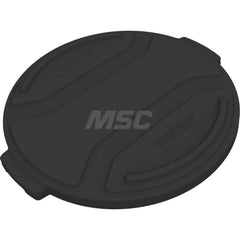 Trash Can & Recycling Container Lids; Lid Shape: Round; Lid Type: Flat; Container Shape: Round; Color/Finish: Black; For Use With: Trash Cans; Material: Plastic; Overall Length: 24.60; Lid Length (Inch): 24.60; Height (Decimal Inch): 1.8; Height (Inch): 1