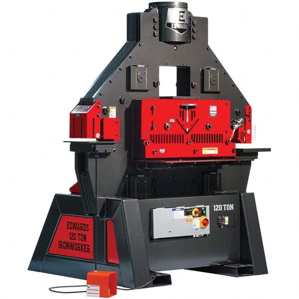 Edwards Manufacturing - Ironworkers Throat Depth (Inch): 11 Punching Pressure (Ton): 120 - Strong Tooling