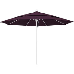 Patio Umbrellas; Diameter (Feet): 11; Height (Feet): 8.917; Fabric Color: Purple; Base Included: No; Canopy Fabric: Pacifica; Fade Resistant: Yes; Additional Information: Pulley Lift; Frame Material: Aluminum