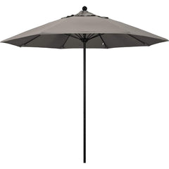 Patio Umbrellas; Diameter (Feet): 9; Height (Feet): 8.583; Fabric Color: Taupe; Base Included: No; Canopy Fabric: Pacifica; Fade Resistant: Yes; Additional Information: Push Lift; Frame Material: Aluminum