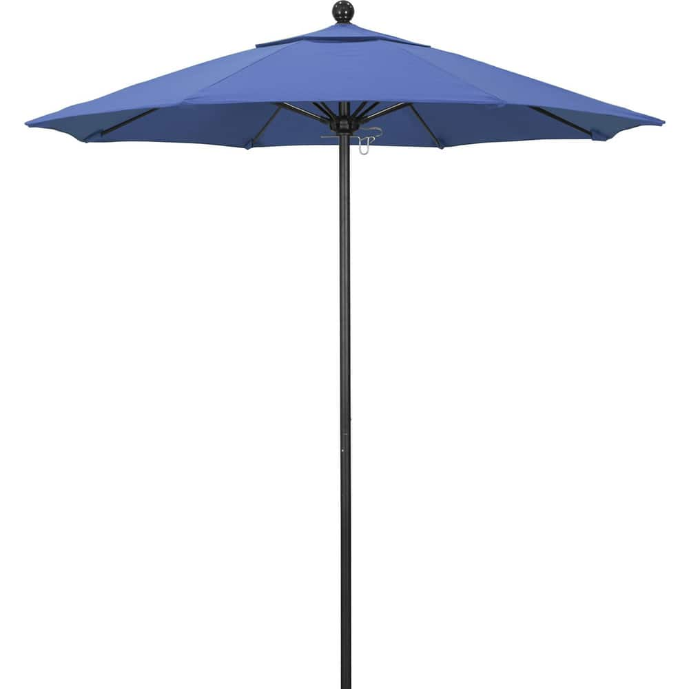 Patio Umbrellas; Diameter (Feet): 7.5; Height (Feet): 8.000; Fabric Color: Capri; Base Included: No; Canopy Fabric: Pacifica; Fade Resistant: Yes; Additional Information: Push Lift; Frame Material: Aluminum