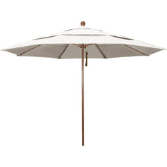 Patio Umbrellas; Diameter (Feet): 11; Height (Feet): 8.917; Fabric Color: Canvas; Base Included: No; Canopy Fabric: Pacifica; Fade Resistant: Yes; Additional Information: Pulley Lift; Frame Material: Aluminum