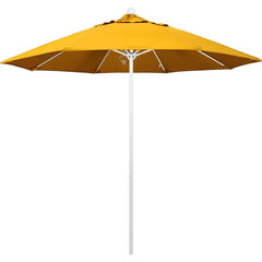 Patio Umbrellas; Diameter (Feet): 9; Height (Feet): 8.583; Fabric Color: Yellow; Base Included: No; Canopy Fabric: Pacifica; Fade Resistant: Yes; Additional Information: Push Lift; Frame Material: Aluminum