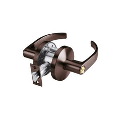 Lever Locksets; Type: Exit; Key Type: Keyed Different; Strike Type: ANSI 4-7/8; Finish/Coating: Oil Rubbed Bronze; Material: Steel; Material: Steel; Door Thickness: 1-3/8 ™1-3/4; Backset: 2.75; Lockset Grade: Grade 2; Cylinder Type: None; Minimum Order Qu