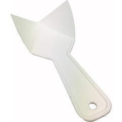 Trowels; Type: Inside Corner Trowel; Trowel Type: Inside Corner Trowel; Blade Type: V-Notch; Blade Material: Polyethylene; Blade Length: 4; Blade Width: 3; Handle Length: 3; Handle Length (Decimal Inch): 3; Handle Length (Inch): 3; Handle Material: Polypr