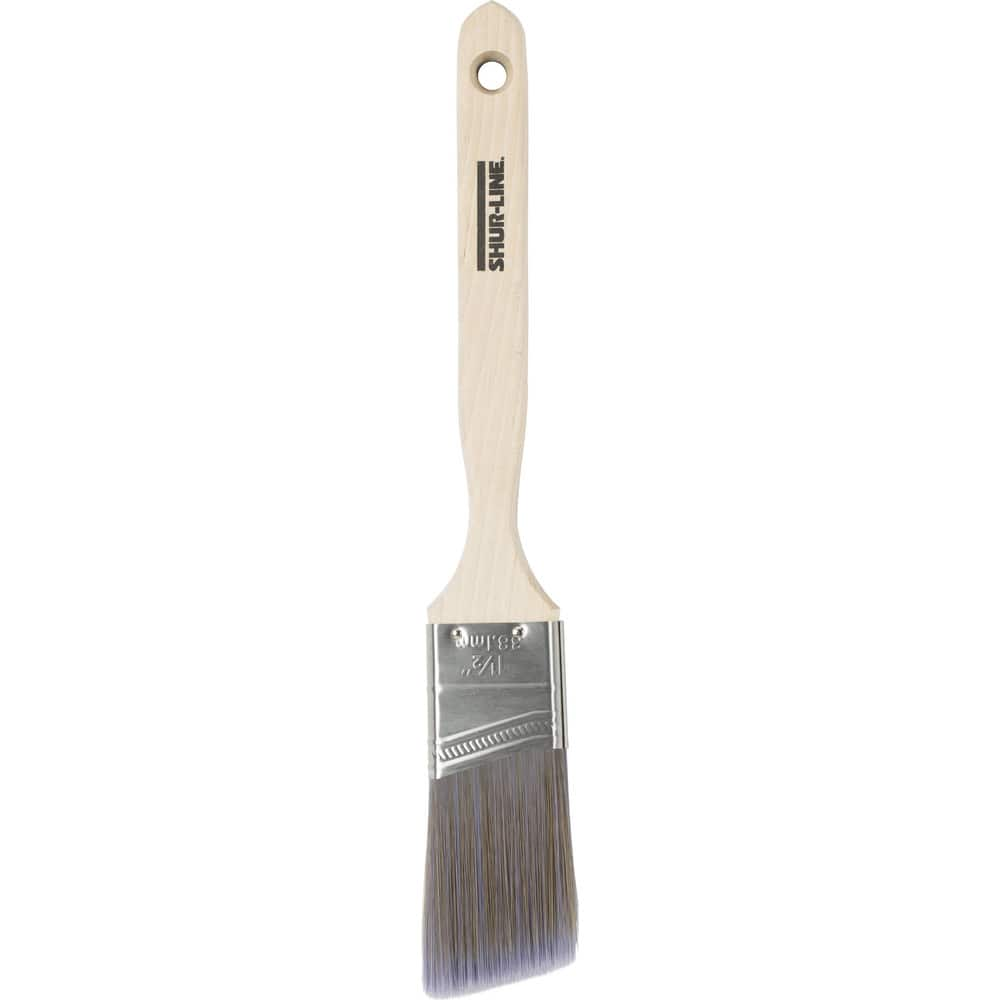 Paint Brush: Polyester, Synthetic Bristle 7″ Sash, Wood Handle, for Latex Flat & Water