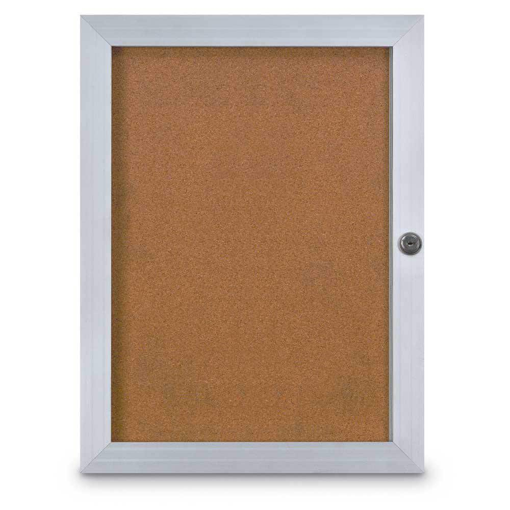 Cork Bulletin Boards; Bulletin Board Type: Enclosed Cork Bulletin Boards; Board Color: Natural Cork; Material: Aluminum; Cork Over Fiberboard; Width (Inch): 11; Overall Height: 13.5; Overall Thickness: 1; Frame Material: Aluminum; Overall Width: 11; Board