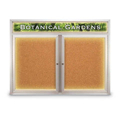 Cork Bulletin Boards; Bulletin Board Type: Enclosed Cork Bulletin Boards; Board Color: Natural Cork; Material: Aluminum; Cork Over Fiberboard; Width (Inch): 48; Overall Height: 36; Overall Thickness: 3.125; Frame Material: Aluminum; Overall Width: 48; Boa