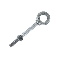 Fixed Lifting Eye Bolt: With Shoulder, 650 lb Capacity, 1/4 ™ Thread, Steel Partially Threaded, 4″ Shank, 2-1/2″ Thread Length