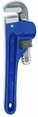 2-9/16" Pipe Capacity - 14" OAL - Cast Iron Heavy Duty Pipe Wrench - Strong Tooling