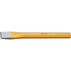 Chisels; Chisel Style: Flat; Blade Width (Inch): 16 mm; Tip Shape: Angled; Body Material: Vanadium Steel; Features: Striking Heads Inductively Tempered; Overall Length (Inch): 150.00; Blade Width (Decimal Inch): 16 mm; Features: Striking Heads Inductively