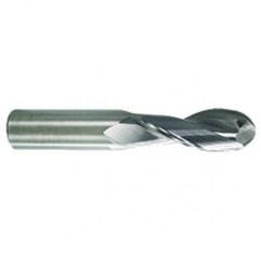 3/8 TuffCut AL 2 Fl Ctr Cut Ball Al End Mill - Strong Tooling