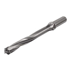 Replaceable Tip Drill: 0.63 to 0.665'' Drill Dia, 5.179″ Max Depth, 0.75'' Straight-Cylindrical Shank Uses H3P Inserts, 8.32″ OAL, Through Coolant